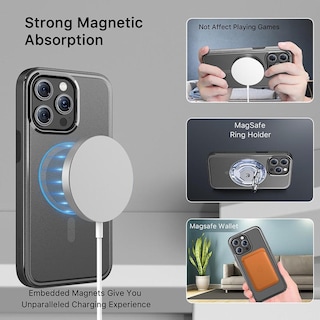 Foto 6 | Funda Mybat con Magsafe para Iphone 15 Pro Max Negra
