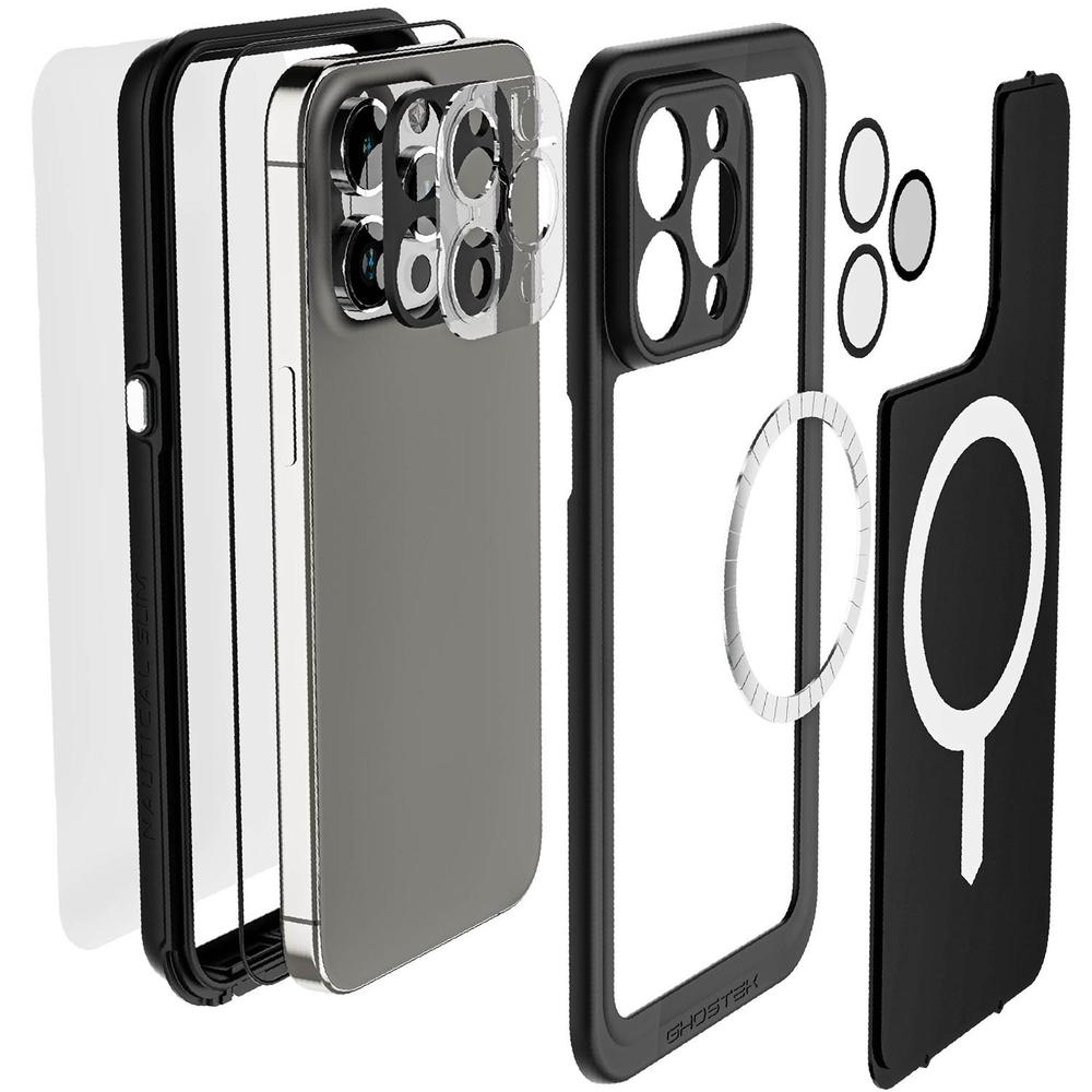 Foto 4 pulgar | Funda Ghostek Nautical Para Iphone 15 Pro Max Negra Magsafe Contra Agua