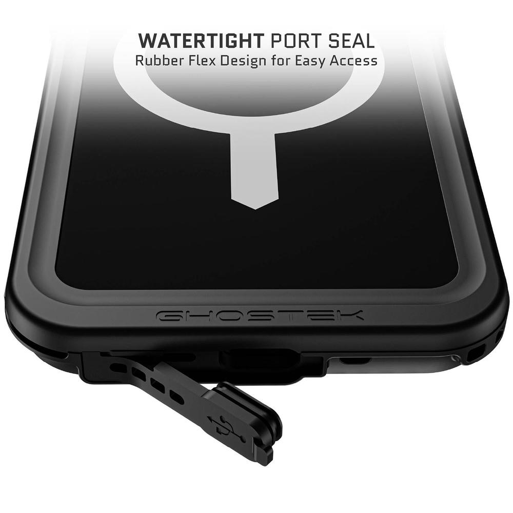 Foto 7 pulgar | Funda Ghostek Nautical Para Iphone 15 Pro Max Negra Magsafe Contra Agua