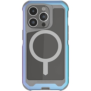 Foto 2 | Funda Ghostek Atomic para iPhone 15 Pro Max Aluminio Prismatic Magsafe Azul