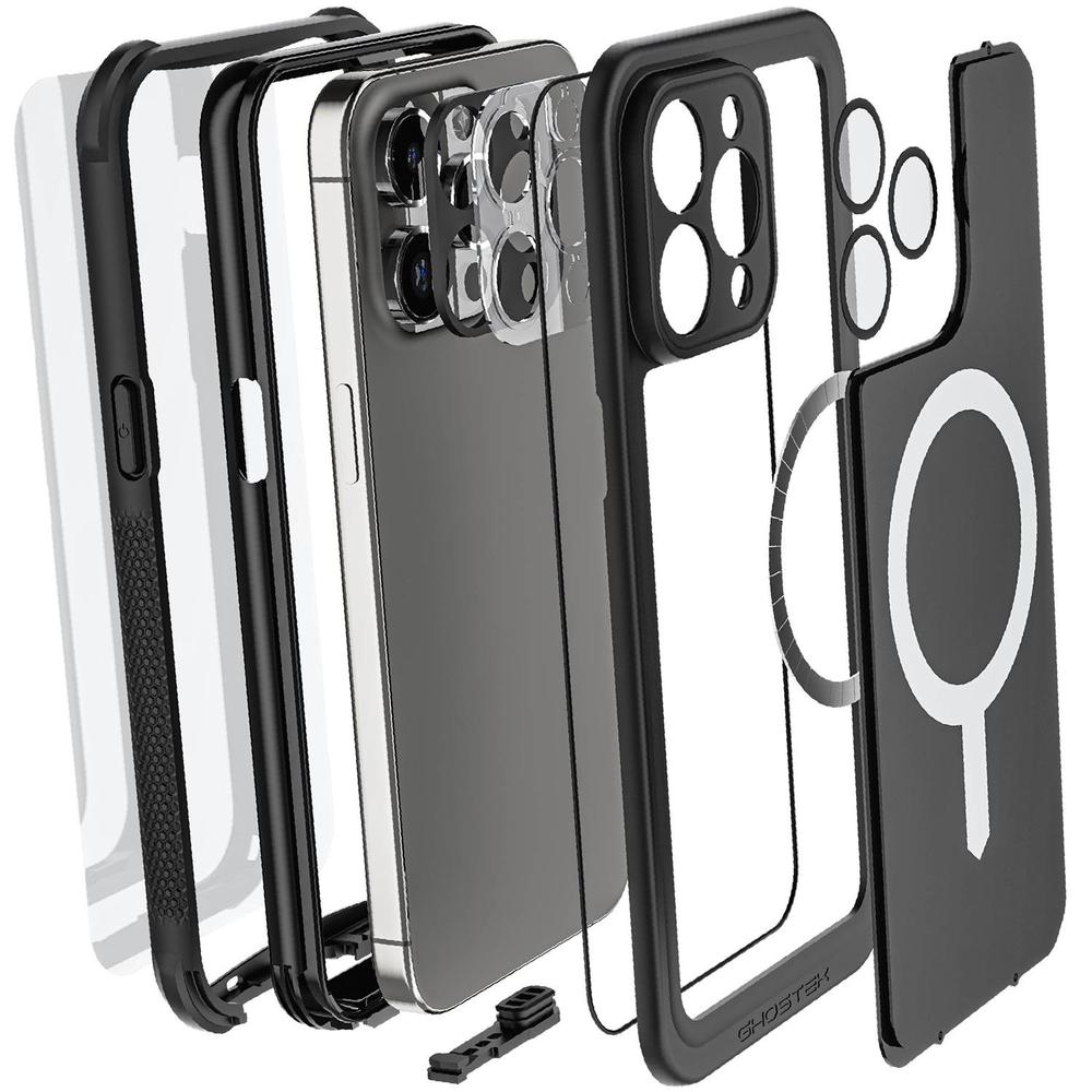 Foto 4 pulgar | Funda Ghostek Nautical Clip para IPhone 15 Pro Max Negra Magsafe Contra Agua