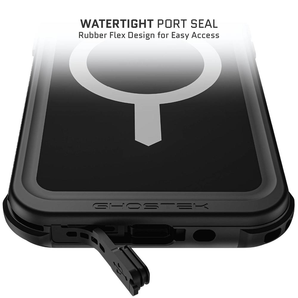 Foto 8 pulgar | Funda Ghostek Nautical Clip para IPhone 15 Pro Max Negra Magsafe Contra Agua