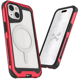 Foto 1 | Funda Ghostek Atomic para IPhone 15 Plus Aluminio Roja Transp Magsafe