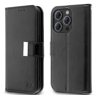 Foto 6 | Funda Mybat Cartera para iPhone 15 Pro Max Negra Myjacket Wallet