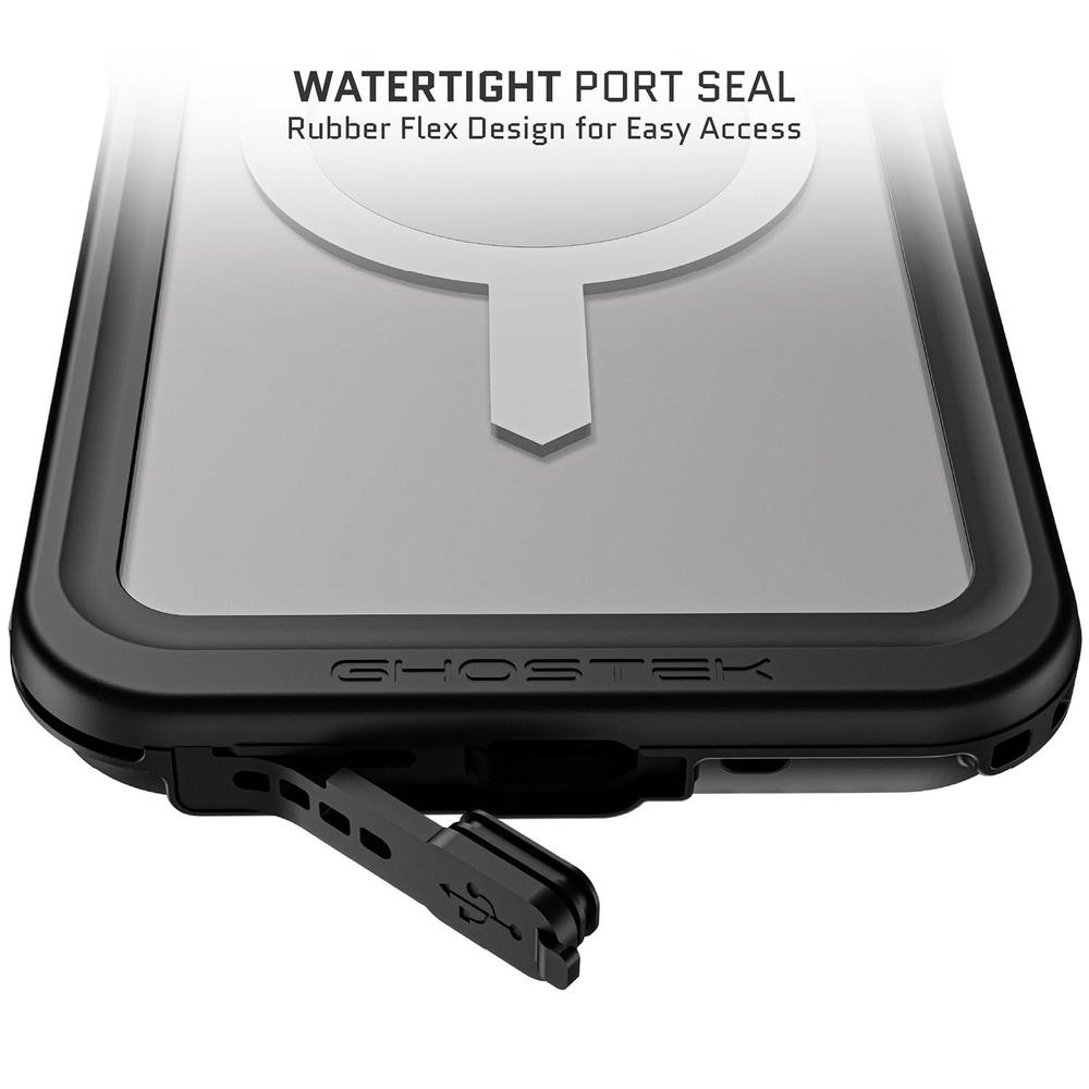 Foto 7 pulgar | Funda Ghostek Nautical Para Iphone 15 Pro Max Transparente Magsafe Contra Agua