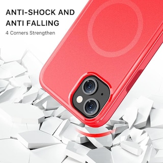 Foto 4 | Funda Mybat Fuse Con Magsafe Para Iphone 15 - Roja