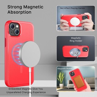Foto 6 | Funda Mybat Fuse Con Magsafe Para Iphone 15 - Roja