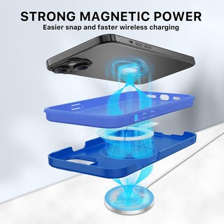 Foto 3 | Funda Mybat Fuse Con Magsafe Para Iphone 15 - Azul