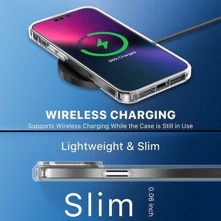 Foto 5 | Funda Mybat Gummy para iPhone 15 Pro Max Transparente