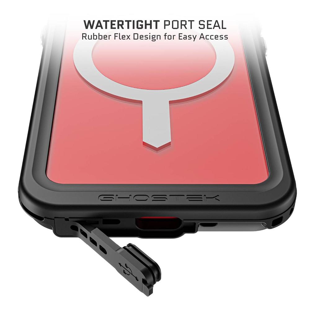 Foto 7 pulgar | Funda Ghostek Nautical para IPhone 15 Transparente Magsafe Contra Agua