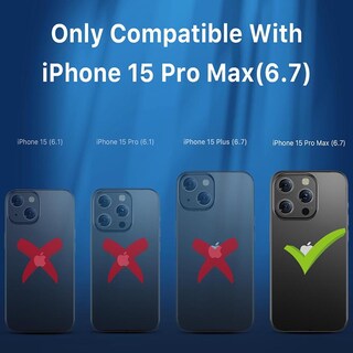 Foto 4 | Funda Mybat con Magsafe color Azul para iPhone 15 Pro Max