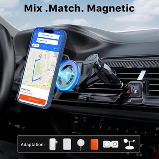 Foto 7 | Funda Mybat con Magsafe color Azul para iPhone 15 Pro Max