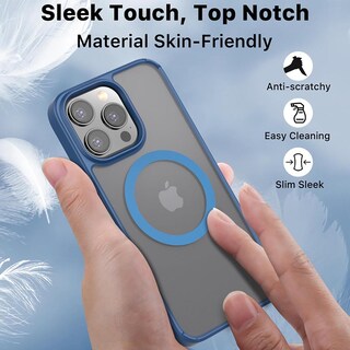 Foto 8 | Funda Mybat con Magsafe color Azul para iPhone 15 Pro Max