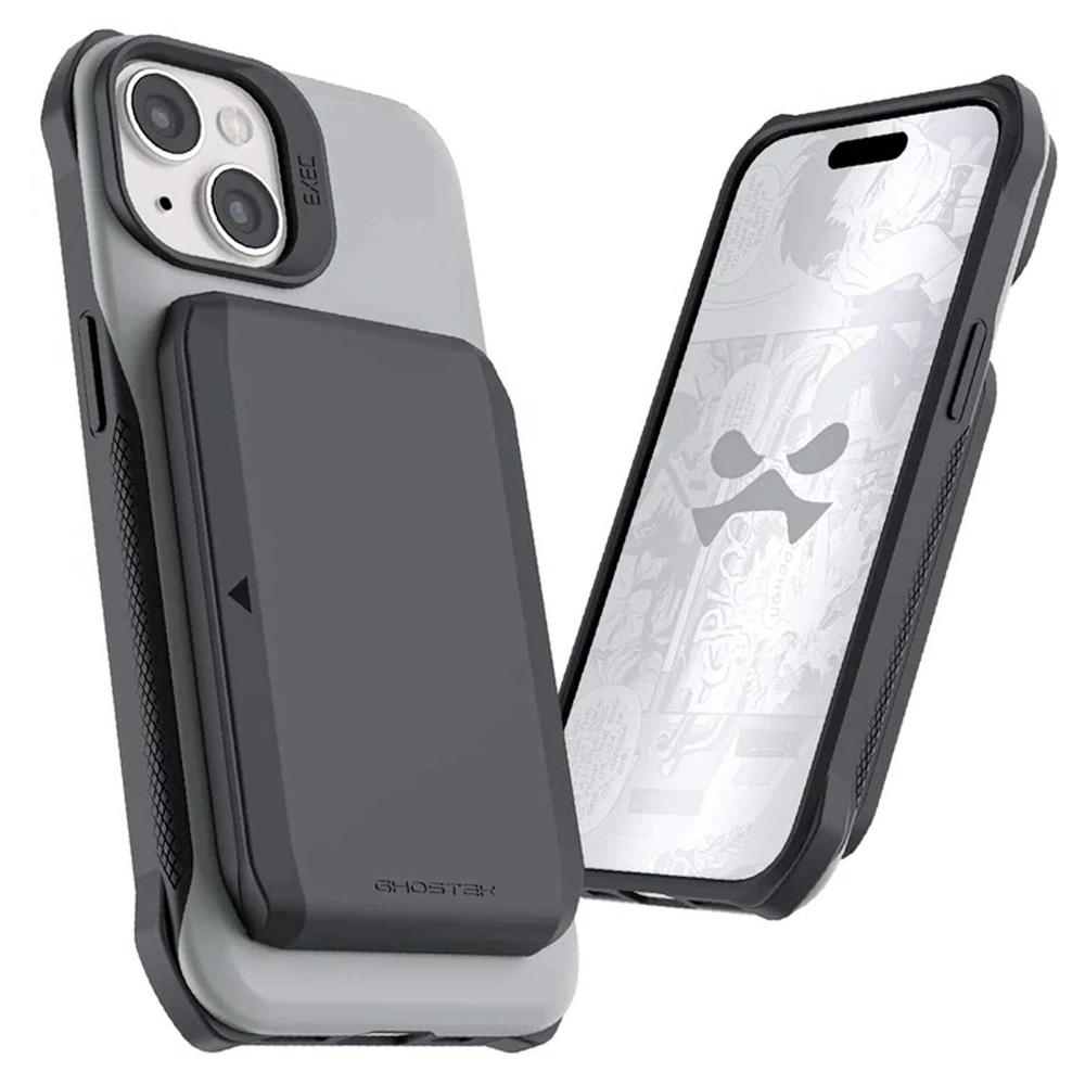 Funda Ghostek Exec para IPhone 15 Gris con Porta Tarjetas $719