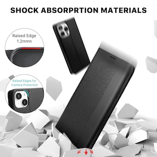 Foto 4 | Funda Mybat Cartera para iPhone 15 Pro Negra Executive Wallet