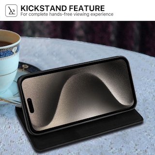 Foto 5 | Funda Mybat Cartera para iPhone 15 Pro Negra Executive Wallet