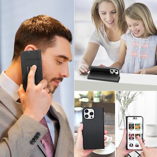 Foto 7 | Funda Mybat Cartera para iPhone 15 Pro Negra Executive Wallet
