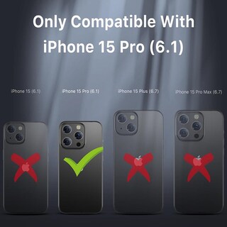 Foto 8 | Funda Mybat Cartera para iPhone 15 Pro Negra Executive Wallet