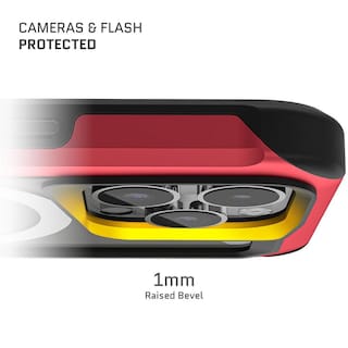 Foto 8 | Funda Ghostek Atomic para IPhone 15 Pro Aluminio Roja Transp Magsafe