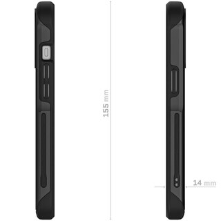 Foto 5 | Funda Ghostek Atomic para IPhone 15 Aluminio Negra Transp Magsafe
