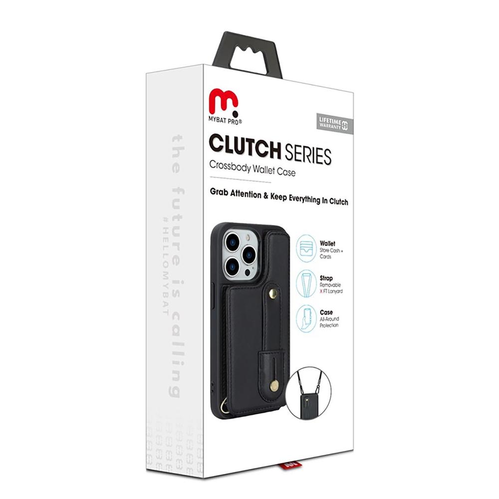 Foto 3 pulgar | Funda Mybat Clutch Cartera Negra Colgante para iPhone 15 Pro