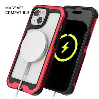 Foto 4 | Funda Ghostek Atomic para IPhone 15 Aluminio Roja Transp Magsafe