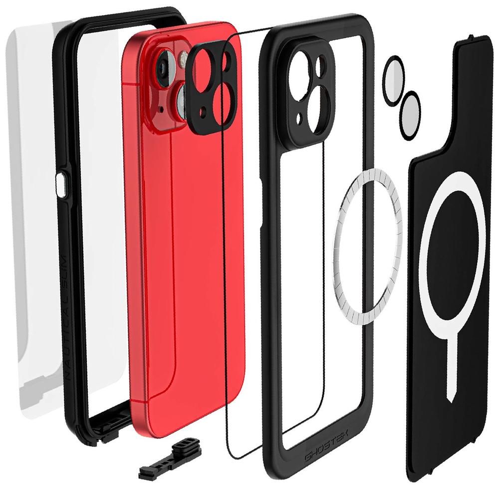 Foto 4 pulgar | Funda Ghostek Nautical para IPhone 15 Negra Magsafe Contra Agua