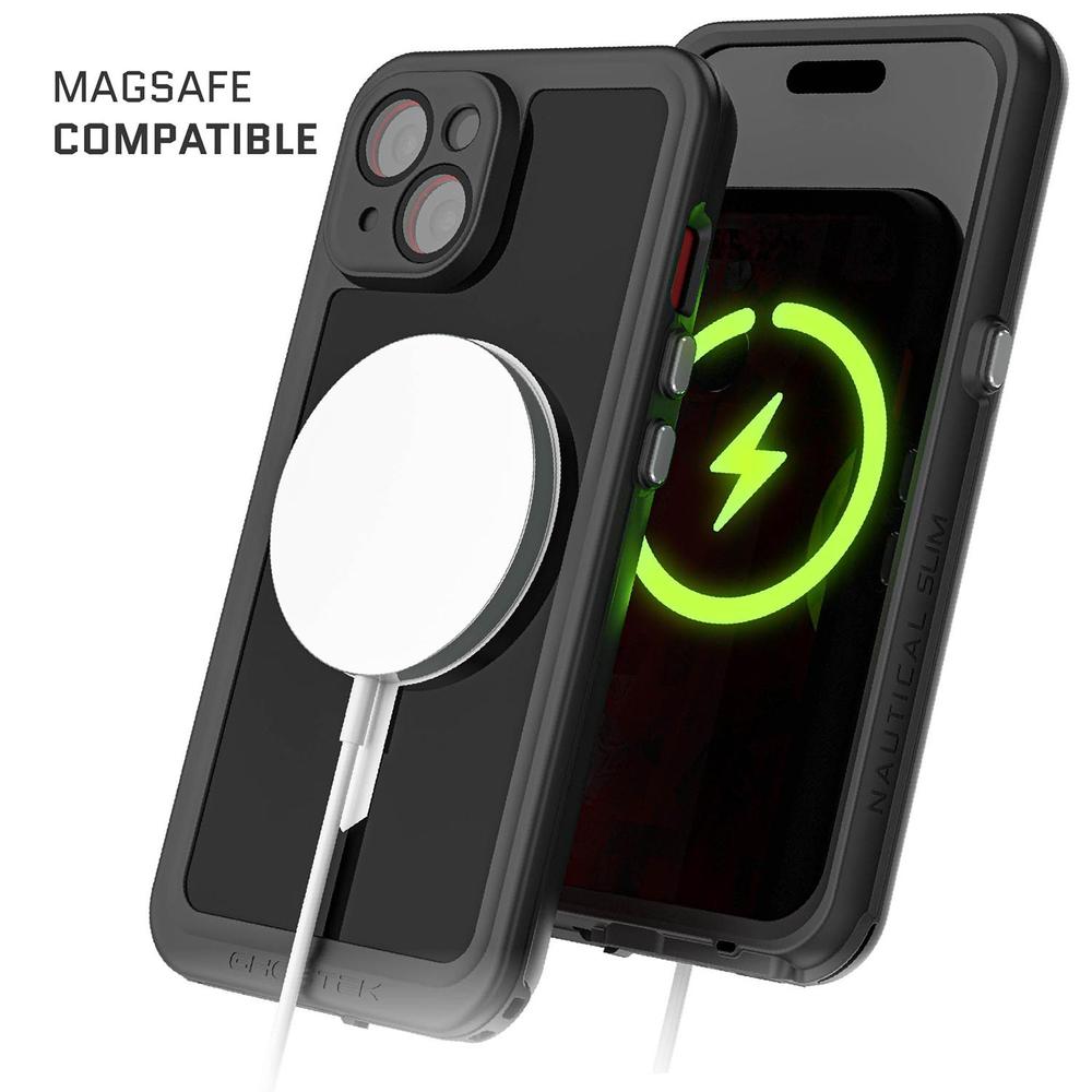 Foto 8 pulgar | Funda Ghostek Nautical para IPhone 15 Negra Magsafe Contra Agua