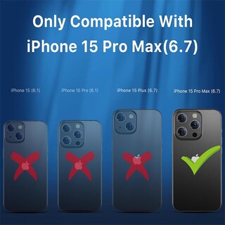 Foto 4 | Funda Mybat Lunar Lite con Magsafe para IPhone 15 Pro Max - Humo