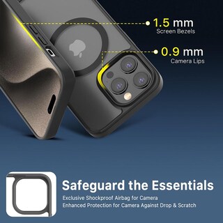 Foto 6 | Funda Mybat Lunar Lite con Magsafe para IPhone 15 Pro Max - Humo