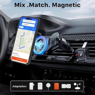 Foto 7 | Funda Mybat Lunar Lite con Magsafe para IPhone 15 Pro Max - Humo