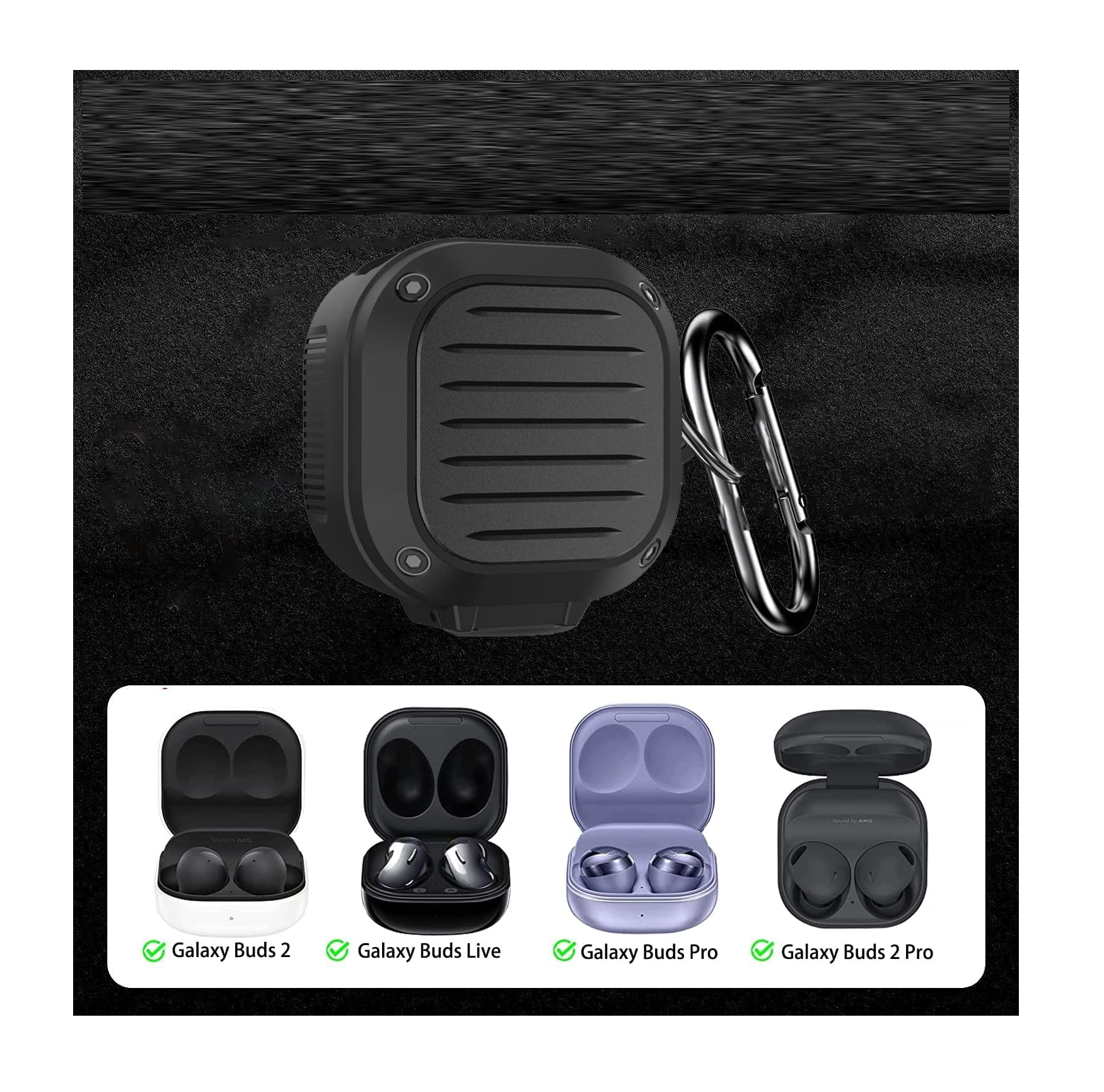 Foto 3 pulgar | Funda para Samsung Galaxy Buds Pro/buds Negro