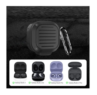 Foto 2 | Funda para Samsung Galaxy Buds Pro/buds 2/funda Buds Live Negro