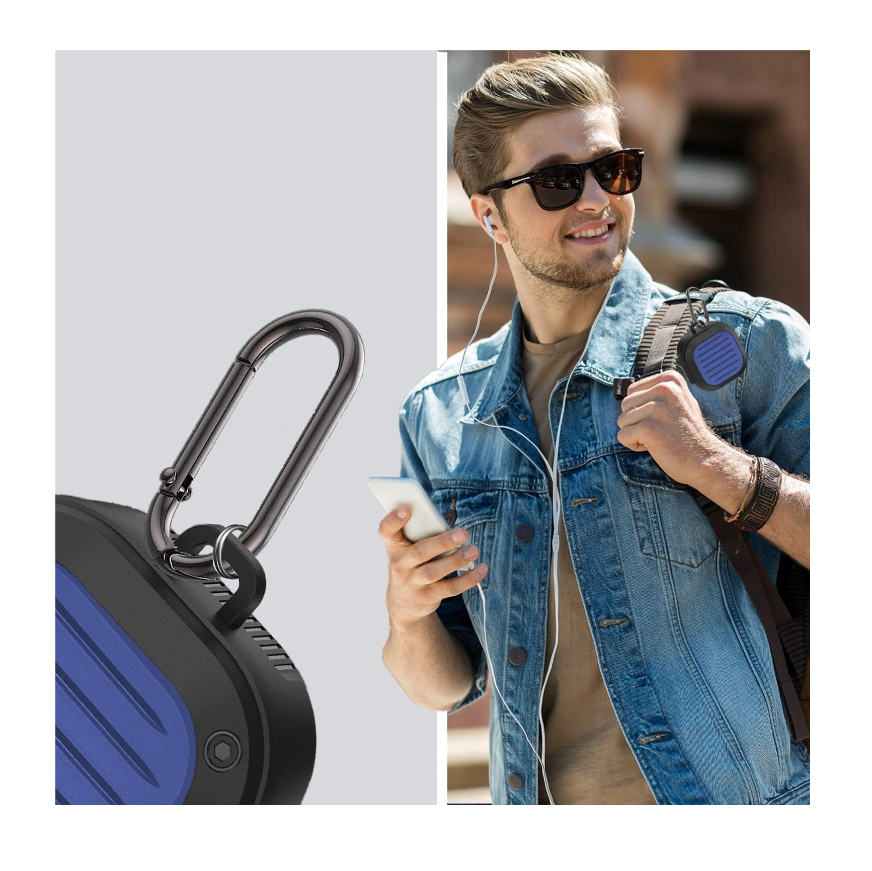 Foto 4 pulgar | Funda para Samsung Galaxy Buds Pro/buds Azul