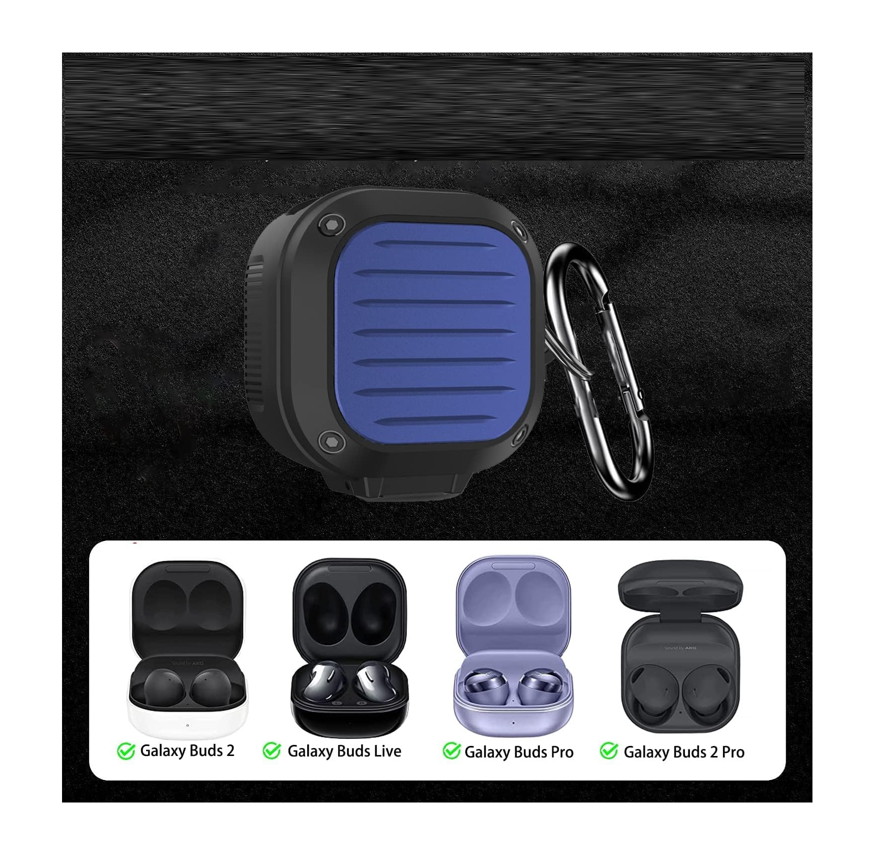 Foto 6 pulgar | Funda para Samsung Galaxy Buds Pro/buds Azul