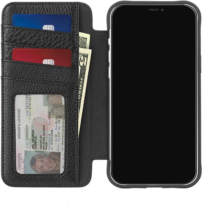 Foto 1 | Funda Tipo Billetera de Cuero Resistente Case-mate para iPhone 12 y iPhone 12 Pro 5G