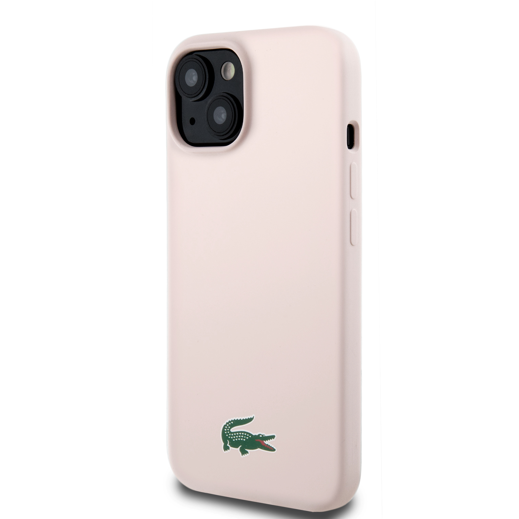 Foto 2 | Case Lacoste Magsafe Silicon Logo Classic Rosa Para Iphone 15