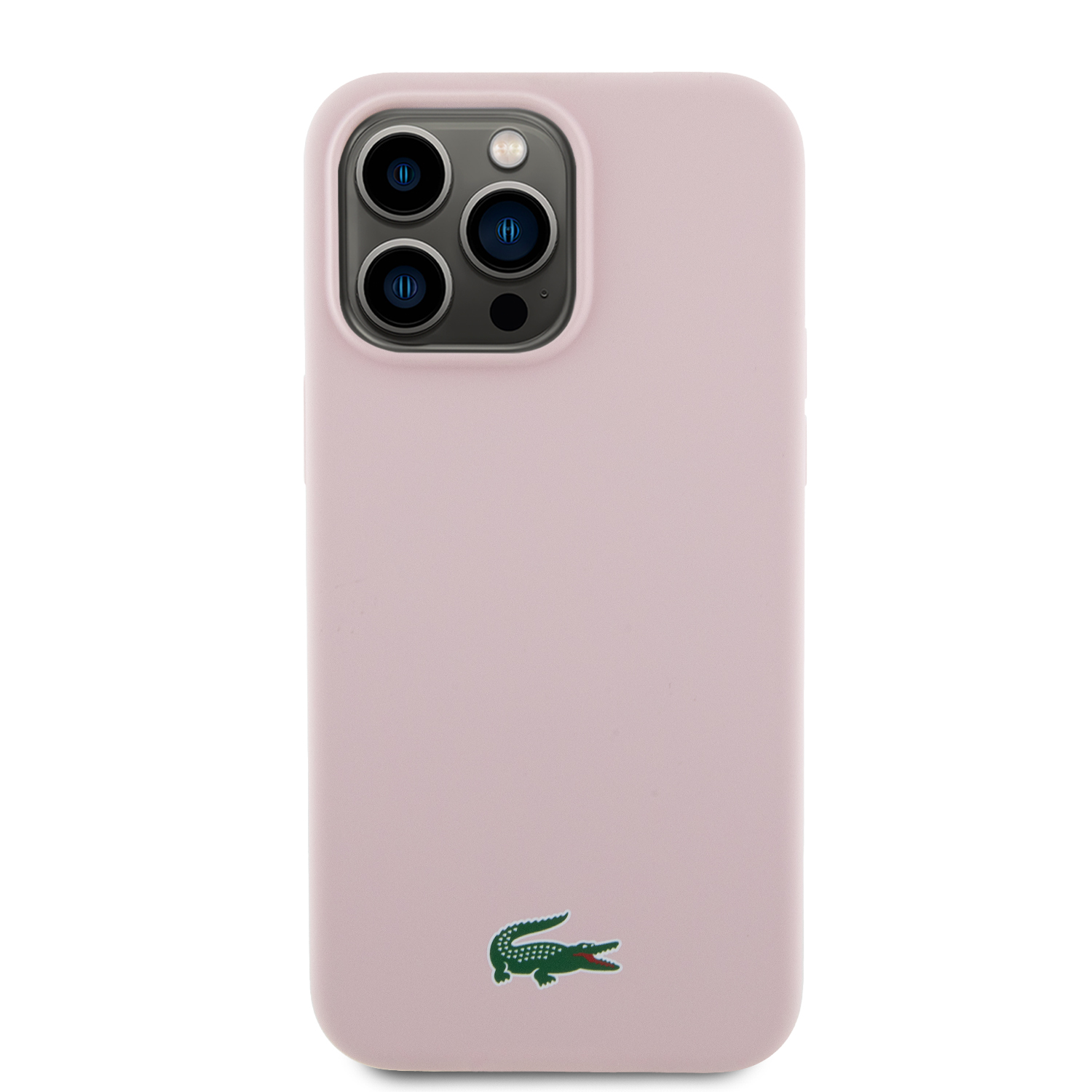 Foto 3 pulgar | Case Lacoste Magsafe Silicon Logo Classic Rosa Para Iphone 15 Promax