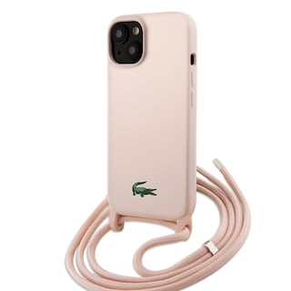 Foto 1 | Case Lacoste Cross Body Silicon Logo Classic Rosa Para Iphone 15