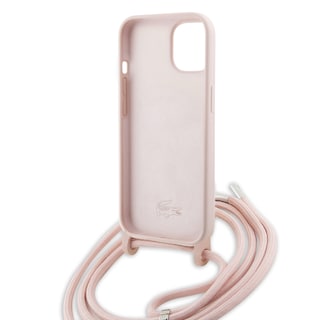 Foto 6 | Case Lacoste Cross Body Silicon Logo Classic Rosa Para Iphone 15