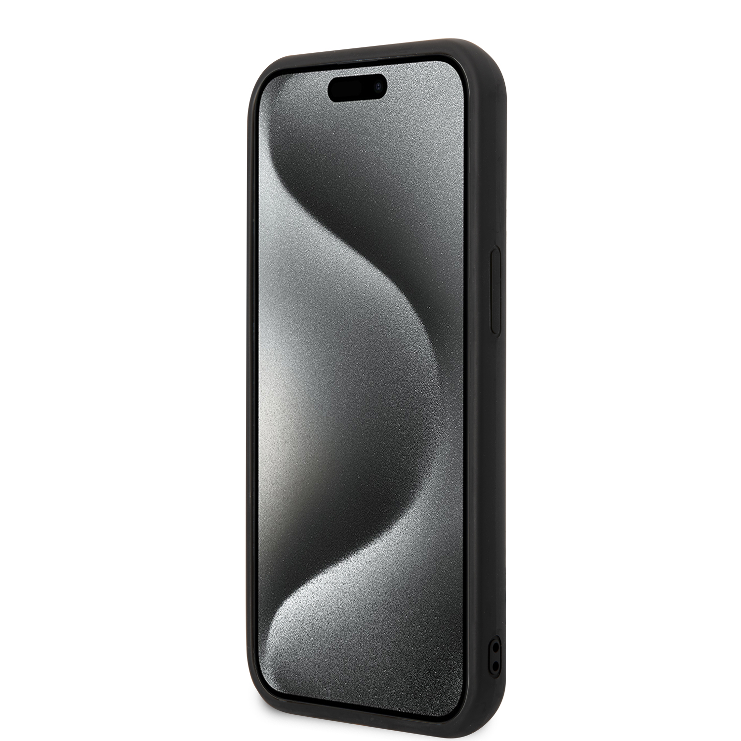 Foto 6 pulgar | Case Hello Kitty Logo 3d Kitty Face Negro Para Iphone 15
