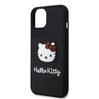 Foto 6 | Case Hello Kitty Logo 3d Kitty Face Negro Para Iphone 15