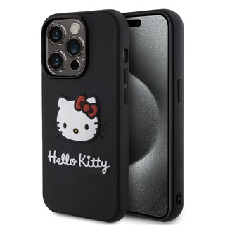 Foto 1 | Case Hello Kitty Logo 3d Kitty Face Negro Iphone 15 Pro