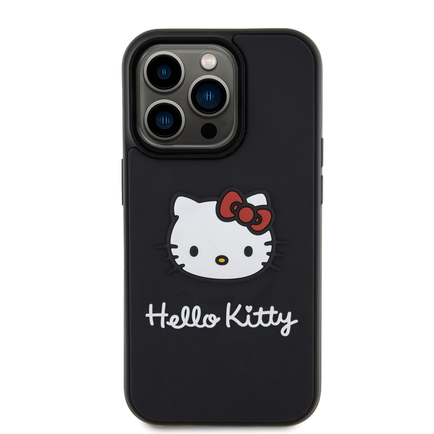 Foto 2 | Case Hello Kitty Logo 3d Kitty Face Negro Iphone 15 Pro