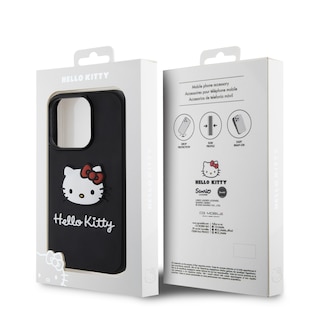 Foto 5 | Case Hello Kitty Logo 3d Kitty Face Negro Iphone 15 Pro