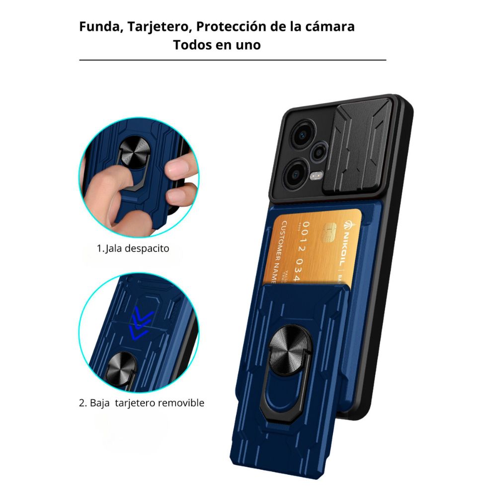 Foto 3 | Funda con Tarjetero y Anillo Card para Motorola G84