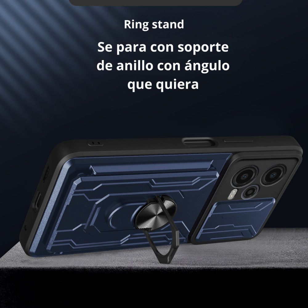 Foto 5 pulgar | Funda con Tarjetero y Anillo Card para Motorola G84