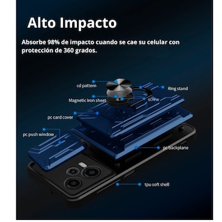 Foto 5 | Funda con Tarjetero y Anillo Card para Motorola G84