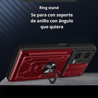 Foto 5 | Funda con Tarjetero y Anillo Card Slot Bumper Atti para Moto G84