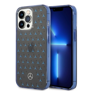 Foto 1 | Funda Mercedes Benz Estrella Degradada Azul Compatible con iPhone 14 Pro Negro